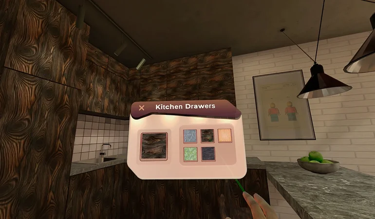 VR Interior Designing Screen