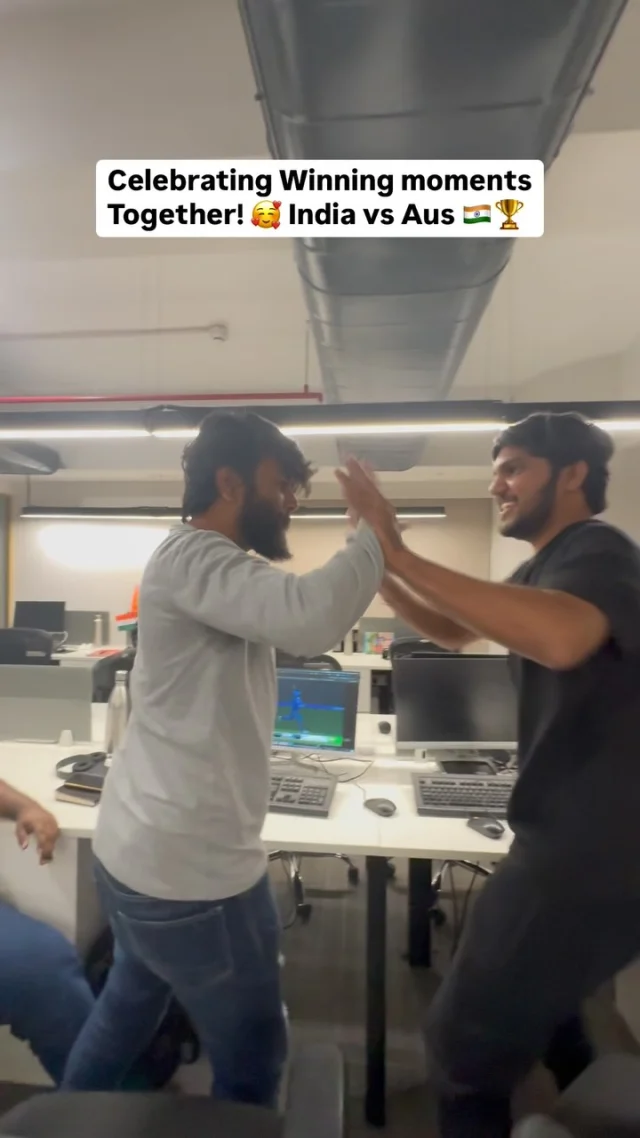 That feeling of watching Ind vs Aus with your favourite colleagues! 🫶🇮🇳🏆
.
.
#corporatelife #indvsaus #cricketfever #semifinals #championstrophy #viralvideos #cricketlove #viral #trending #india #lifeatyudiz #yudizsolutions #foryoupage #fypage #india #chakdeindia