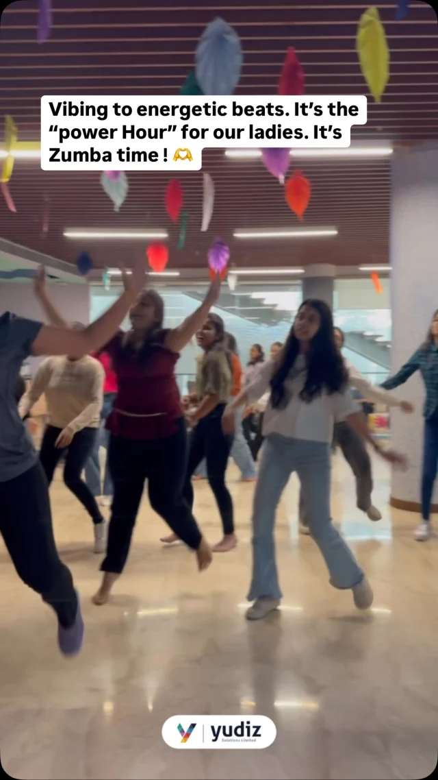 Dancing our hearts out. It’s the “power hour” for our ladies. 🫶💯
A big thank you to @zeelbrahmbhatt14 for make us vibe to the energetic beats and iconic songs.
.
.
#womansday #celebration #trending #explore #ladiesspecial #zumba #dance #zumbatime #dancefitness #lifeatyudiz