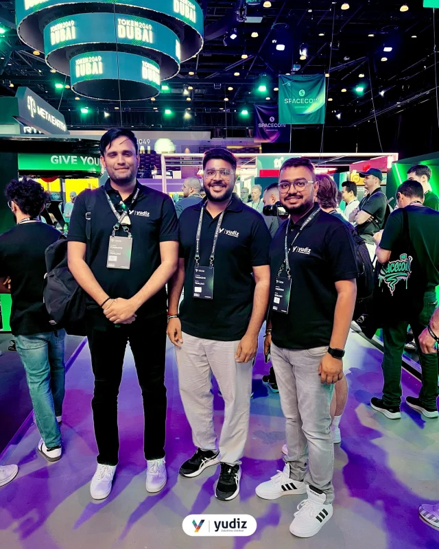 Team Yudiz was thrilled to be part of @token2049 TOKEN2049 Dubai — where innovation meets decentralization, powered by Blockchain.
From networking with the sharpest minds to vibing with the future of decentralization — Team Yudiz had a blast at #TOKEN2049 Dubai!
.
.
#token2049 #blockchain #blockchaindevelopment #Wb3Joueney #blockchainnews #blockchaintechnology #dubai